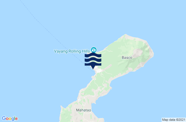 Mappa delle maree di Basco Batan Isl, Philippines