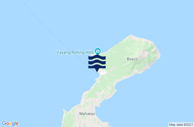 Mappa delle maree di Basco, Philippines