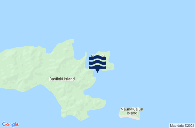 Mappa delle maree di Basilaki, Papua New Guinea