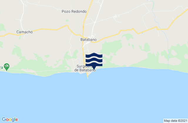 Mappa delle maree di Batabanó, Cuba