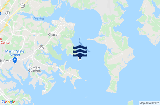 Mappa delle maree di Battery Point, United States