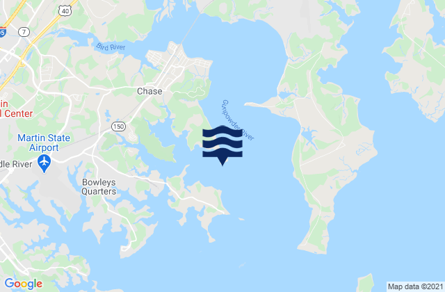 Mappa delle maree di Battery Point, United States