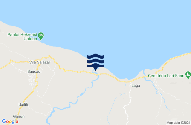 Mappa delle maree di Baucau, Timor Leste