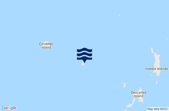 Mappa delle maree di Baudin Island, Australia