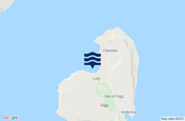 Mappa delle maree di Bay Of Laig, United Kingdom
