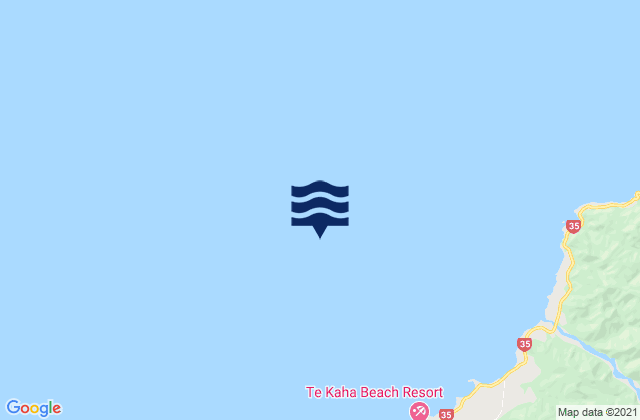 Mappa delle maree di Bay of Plenty, New Zealand