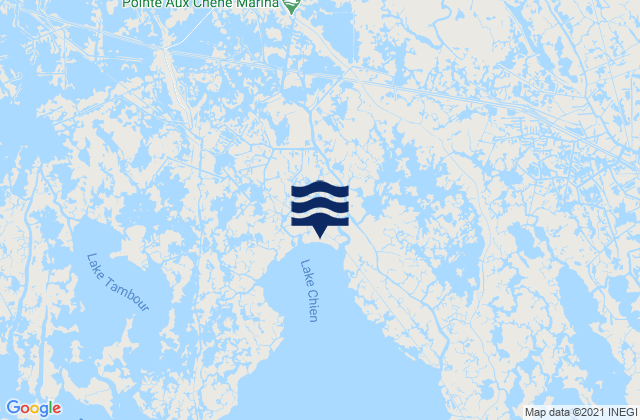 Mappa delle maree di Bayou Pointe au Chien, United States