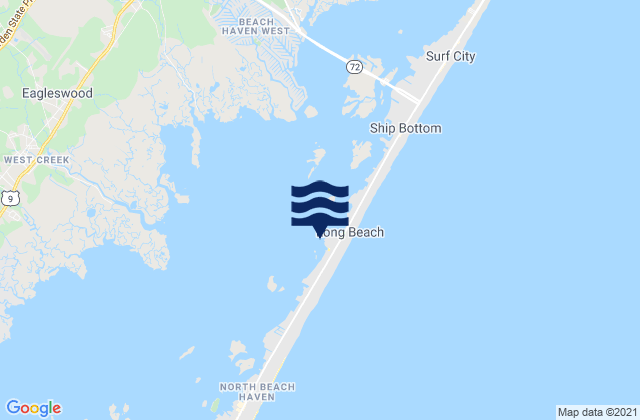 Mappa delle maree di Beach Haven Crest, United States