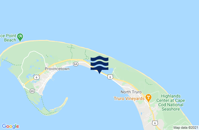 Mappa delle maree di Beach Point Truro, United States