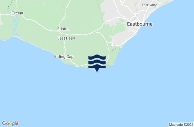 Mappa delle maree di Beachy Head, United Kingdom