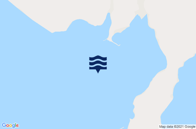 Mappa delle maree di Becher Bay, Canada
