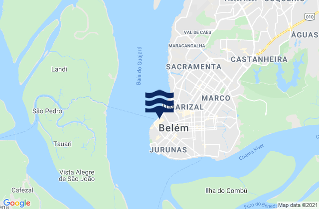 Mappa delle maree di Belem (Para), Brazil