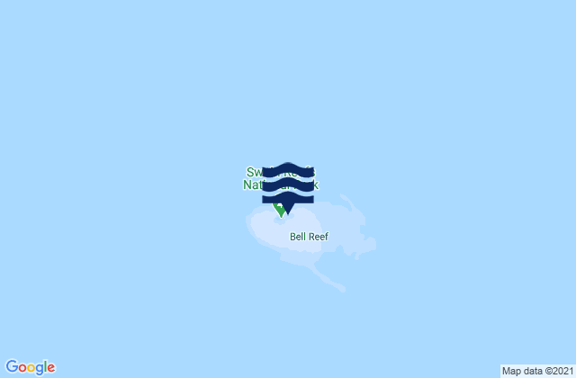Mappa delle maree di Bell Cay, Australia
