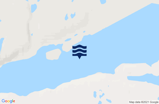 Mappa delle maree di Bellot Strait, Canada