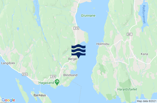 Mappa delle maree di Berger, Norway