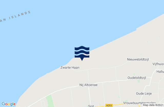 Mappa delle maree di Berltsum, Netherlands