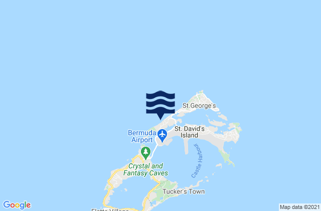 Mappa delle maree di Bermuda Esso Pier, United States