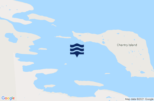 Mappa delle maree di Bernard Harbour, Canada