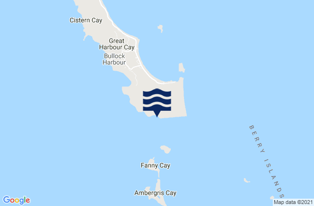 Mappa delle maree di Berry Islands District, Bahamas