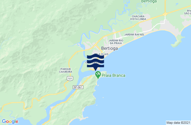 Mappa delle maree di Bertioga, Brazil