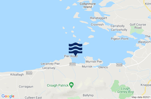 Mappa delle maree di Bertra Beach (Murrisk), Ireland