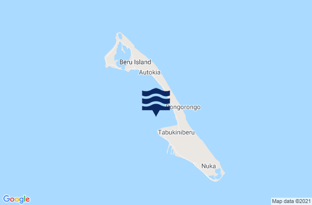Mappa delle maree di Beru, Kiribati
