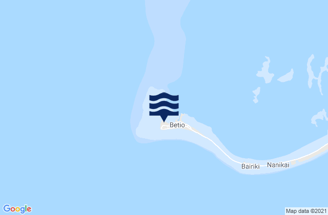 Mappa delle maree di Betio Village, Kiribati