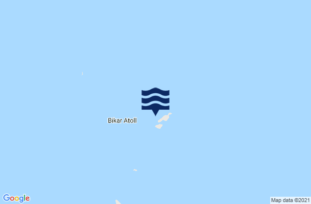 Mappa delle maree di Bikar (Dawson) Atoll, Kiribati