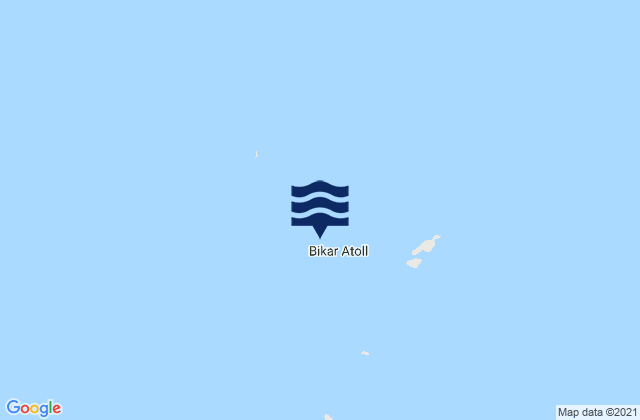 Mappa delle maree di Bikar Atoll, Marshall Islands