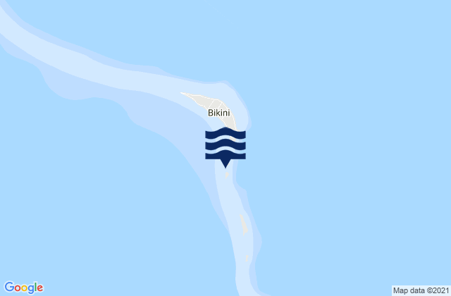 Mappa delle maree di Bikini Atoll, Micronesia
