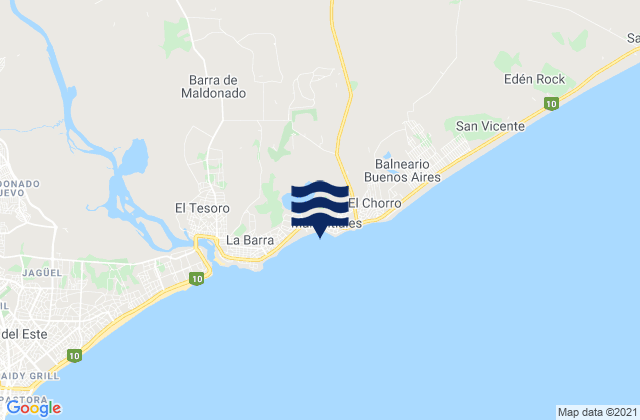Mappa delle maree di Bikini, Brazil