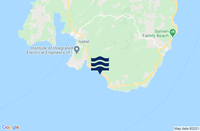 Mappa delle maree di Bilwang, Philippines