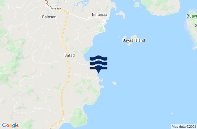 Mappa delle maree di Binon-an, Philippines
