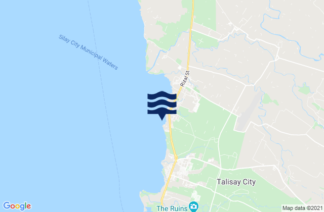 Mappa delle maree di Binonga, Philippines