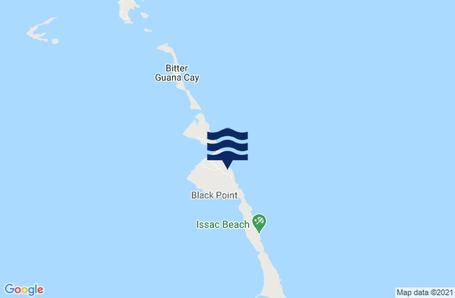 Mappa delle maree di Black Point District, Bahamas