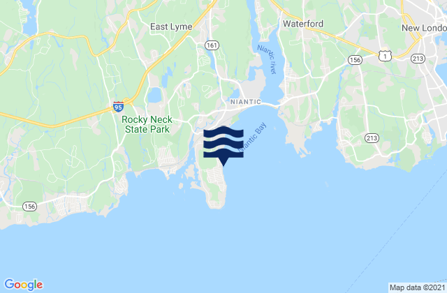 Mappa delle maree di Black Point, United States