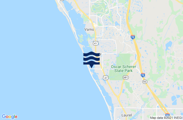 Mappa delle maree di Blackburn Point, United States