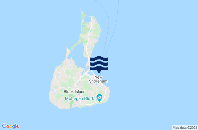 Mappa delle maree di Block Island (Old Harbor), United States
