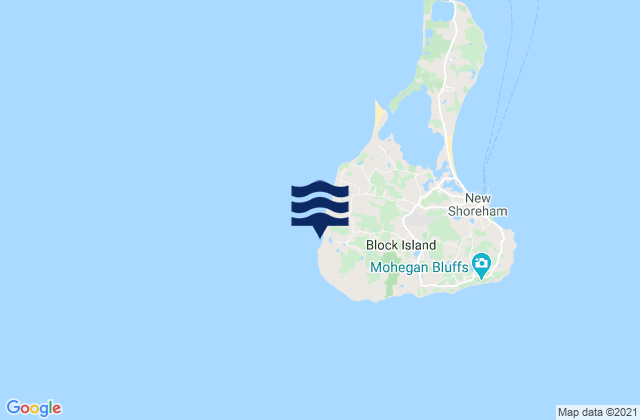 Mappa delle maree di Block Island (West), United States