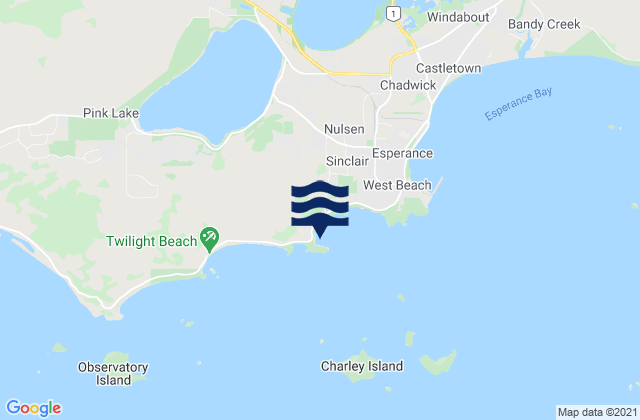 Mappa delle maree di Blue Haven Beach, Australia