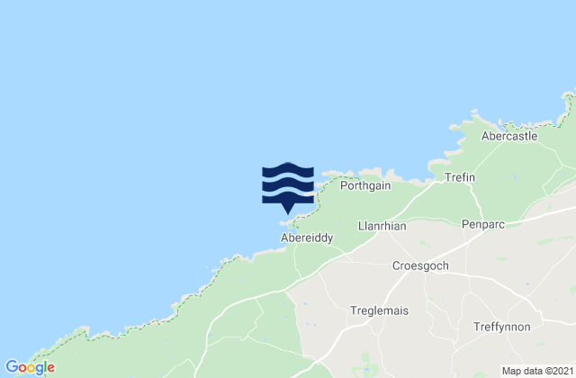 Mappa delle maree di Blue Lagoon Beach, United Kingdom