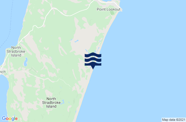Mappa delle maree di Blue Lake Beach, Australia