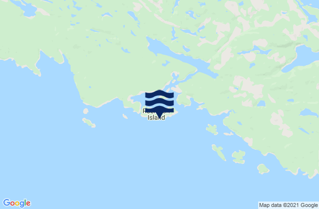 Mappa delle maree di Blunden Harbour, Canada