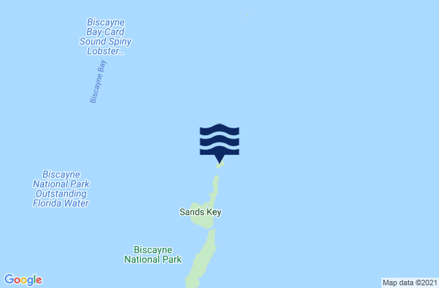 Mappa delle maree di Boca Chita Key Biscayne Bay, United States