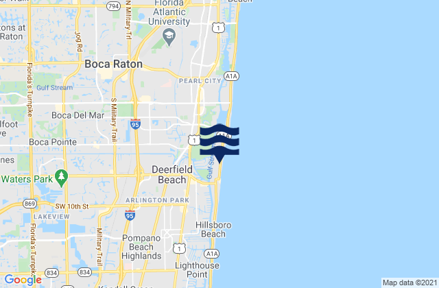 Mappa delle maree di Boca Pointe, United States