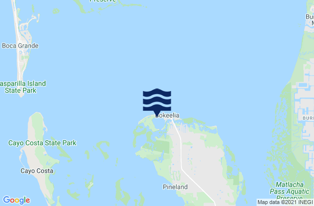 Mappa delle maree di Bokeelia Island, United States
