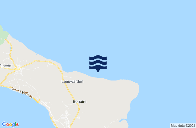 Mappa delle maree di Bonaire, Bonaire, Saint Eustatius and Saba 