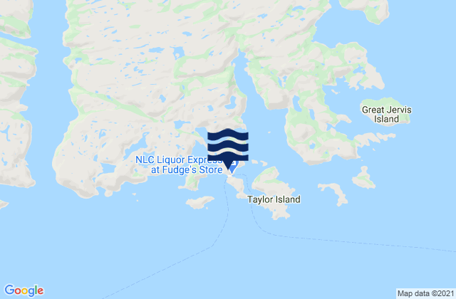 Mappa delle maree di Bonne Bay Harbour, Canada
