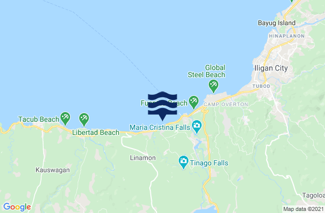 Mappa delle maree di Boroon, Philippines