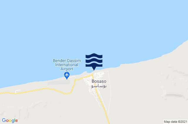 Mappa delle maree di Bosaso, Somalia